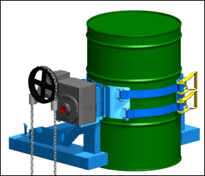 2000 Lb. (907 kg) Forklift Drum Handler