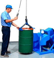 Load Drum Tumbler with below-hook drum lifter