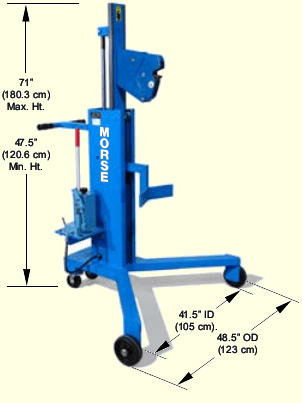 Drum transporter / palletizer dimensions