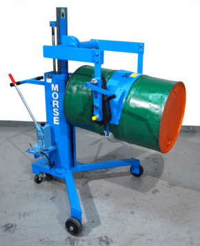Custom drum mover / pourer / palletizer with hand crank drum tilt Custom drum mover / pourer / palletizer with hand crank drum tilt