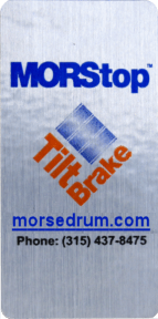 MORStop Tilt-Brake Label