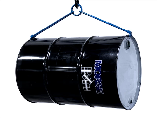 Use Model 41 to lift horizontal 55-gallon steel drum with your hoist