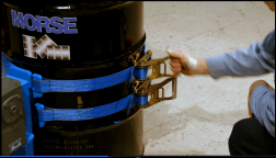 Ratchet Straps on 2000 Lb. Drum Carriers