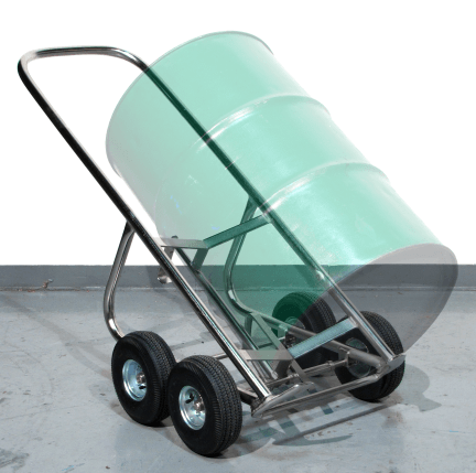 Stainless Steel 4-Wheel Drum Truck for rough terrain