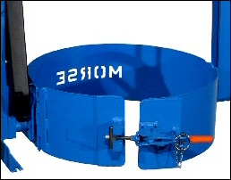 3-Piece drum holder of model 185G-HD heavy-duty below-hook drum carrier