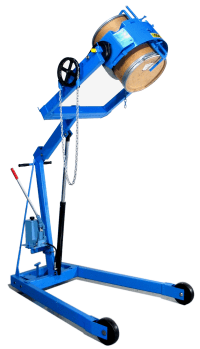 Hydra-Lift drum dumper with Diameter Adaptor for smaller drum Hydra-Lift drum dumper with Diameter Adaptor