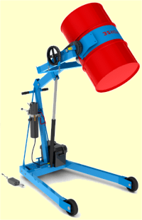 Hydra-Lift drum carrier with battery power lift - model 400A-72-125