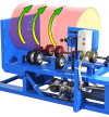 Hydra-Lift drum mixers have power lift to take your drum from upright into rolling position