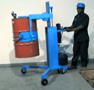 Model 82A-125 Drum palletizer / pourer with battery power drum lift