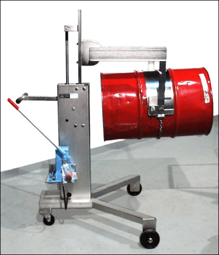 Model 82A-SS Stainless Steel Drum Mover / Pourer / Palletizer