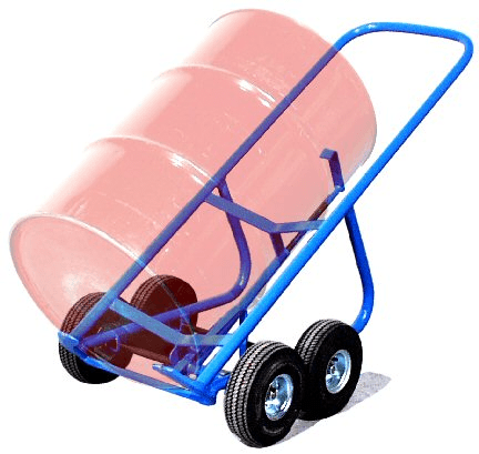 4-wheel drum truck for rough terrain has inflatable tires / pneumatic wheels 4-wheel drum truck for rough terrain has inflatable tires / pneumatic wheels