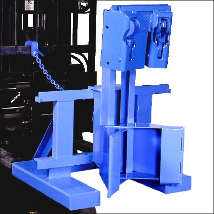 MORSpeed forklift attachment 2 drum handler with 2 heads