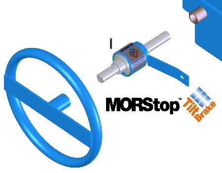 MORStop Tilt-Brake inlcuded on 5-gallon pail handler 5-Gallon Pail Handler with MORStop Tilt-Brake