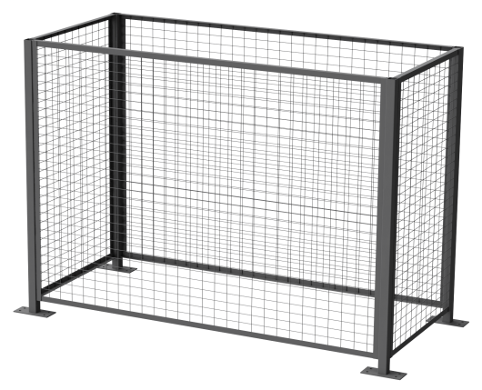 Guard Enclosure for Double Stationary Drum Rollers