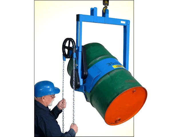 Heavy-Duty Below-Hook Drum Carriers to lift and pour drum