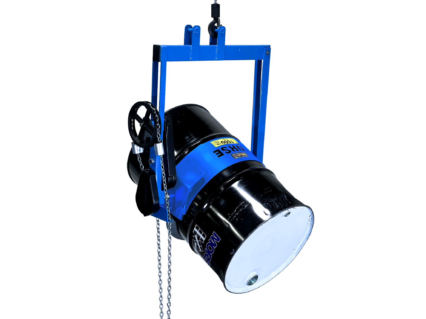 Model 185A-HD heavy-duty below-hook drum carrier