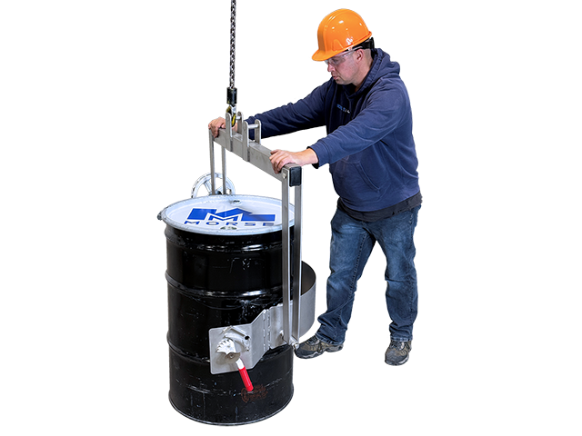 Engage drum half way down