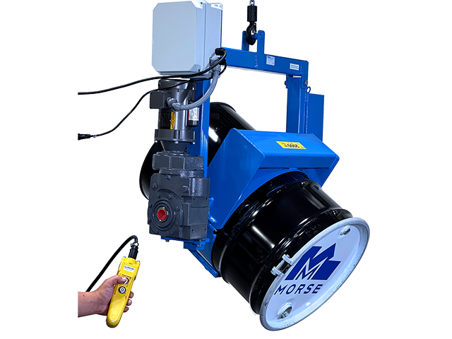 AC Power Tilt Below-Hook Drum Pourer