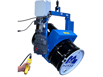 AC Power Tilt Below-Hook Drum Pourer