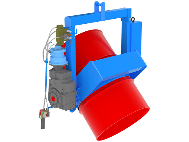 Power Tilt Below-Hook Drum Kontrol-Karrier