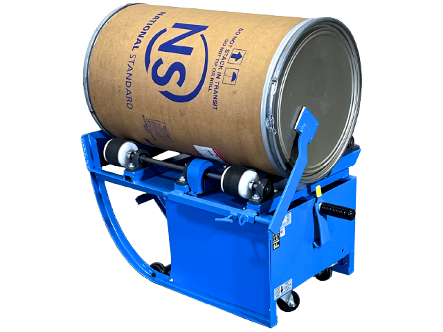 Belted Portable Drum Roller ONLY for Fiber Drum
