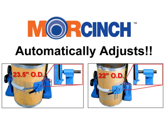 MORCINCH Drum Holder automatically adjusts for 22" to 23.5" (56 to 59.7 cm) diameter drum
