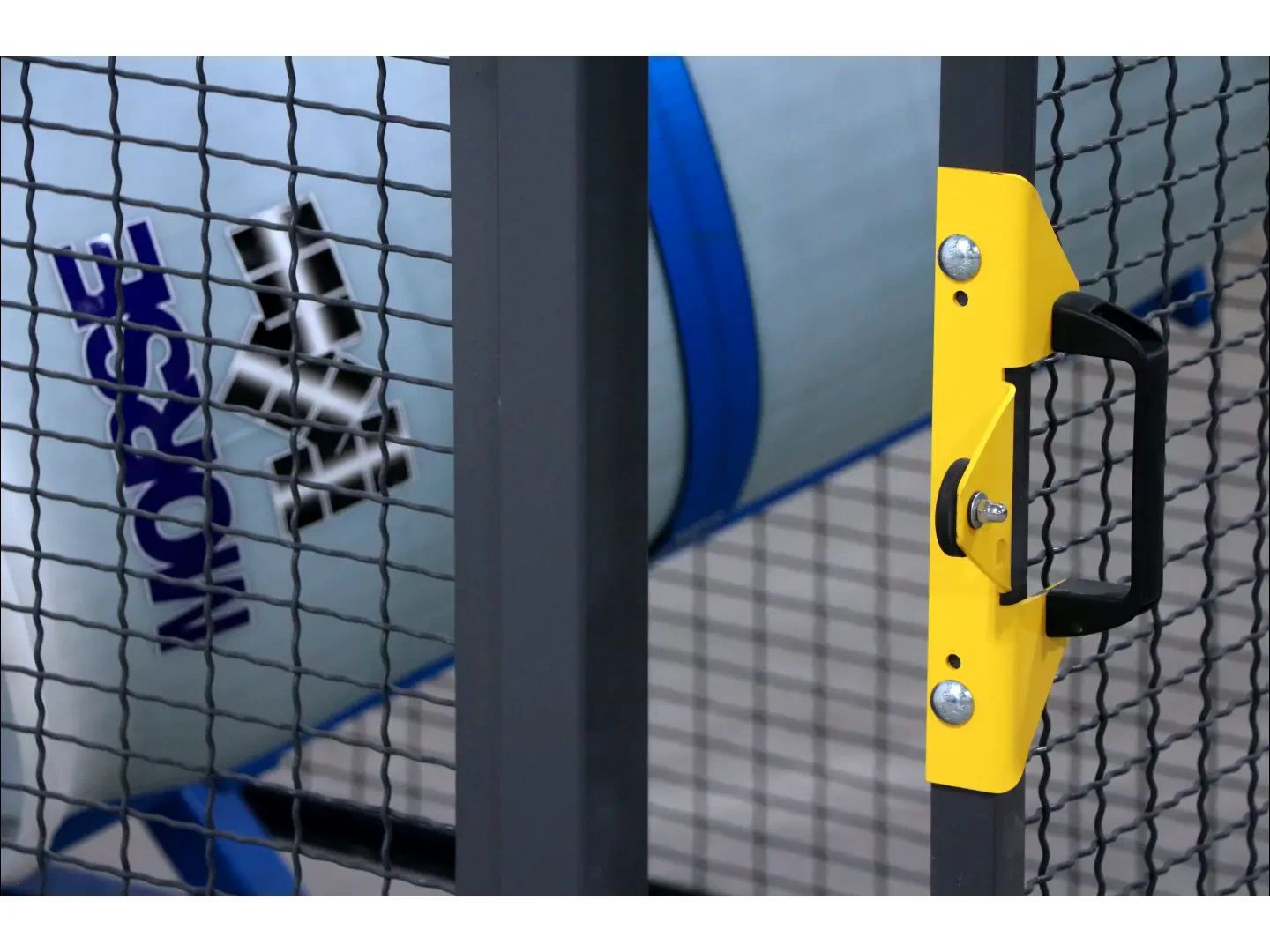 Enclosure with integrated safety interlock, in accordance with OSHA requirements, so the machine automatically shuts off when the enclosure is opened