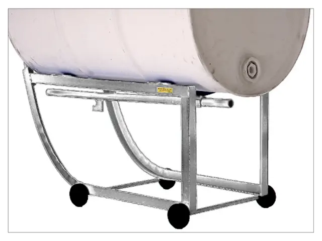 Stainless Steel Drum Cradle Truck to dispense a 55-gallon (210 liter) drum - Model 36-SS