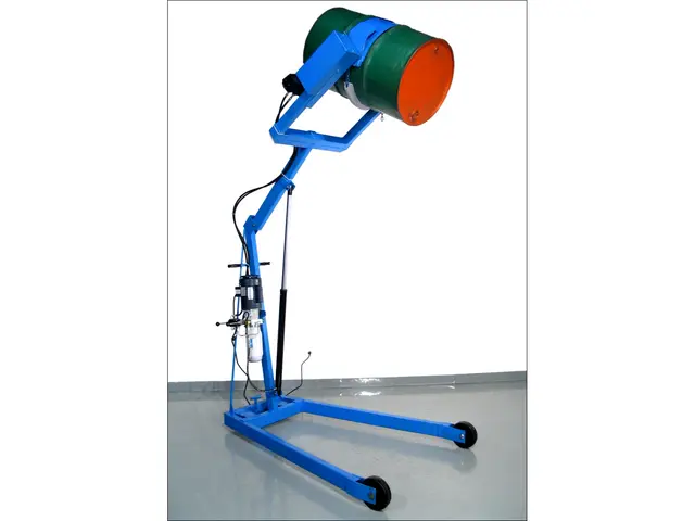 Hydra-Lift Drum Carrier with Electric Power Drum Lift and Tilt Control - Model 400A-96-110 shown