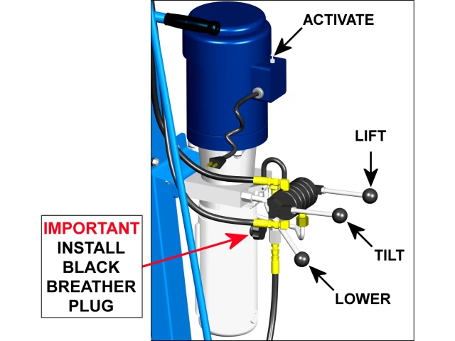 Electric Power Drum Lift and Tilt Controls