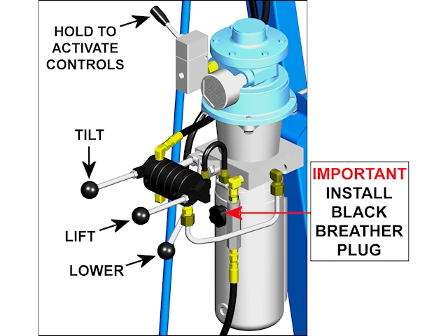 AIR Power Drum Lift and Tilt Controls