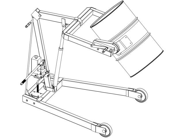 Model 400AM-60 Manual Drum Carrier with Spark Resistant Parts