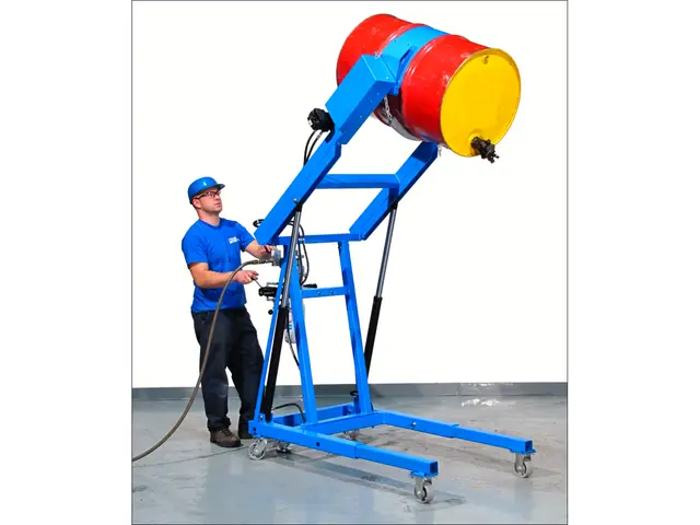 Heavy-Duty Hydra-Lift Drum Carrier with Spark Resistant Parts