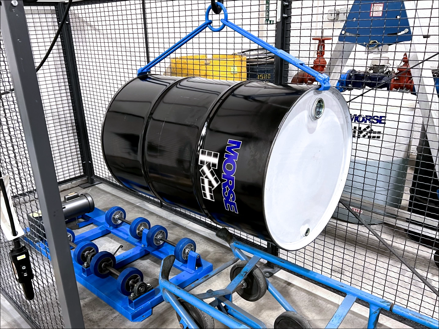 Model 41 Loading 55-Gallon Steel Drum onto Drum Roller