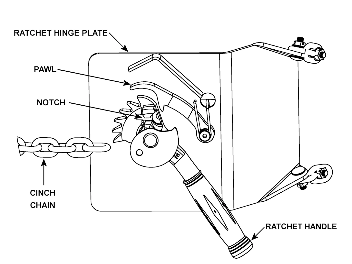 Complete Ratchet Plate, MORCINCH