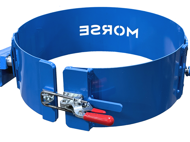 3-Piece Drum Holder (Saddle) with toggle clamp to secure drum