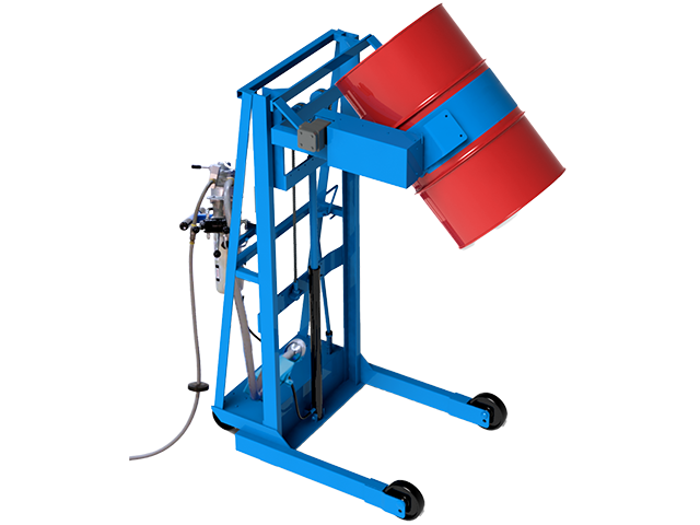 Drum Pourer with Spark Resistant Parts and AIR Power drum lift and tilt