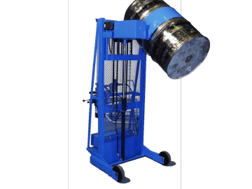 Custom Vertical-Lift Drum Pourer with counterweight and extended reach - Model 510S-XR-114 shown