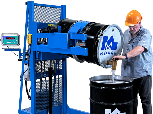 Weigh drum while you dispense