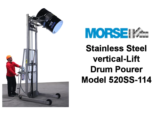 520SS-114 Stainless Steel Vertical-Lift Drum video thumbnail image