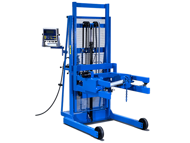 Scale-Equipped Drum Pourer