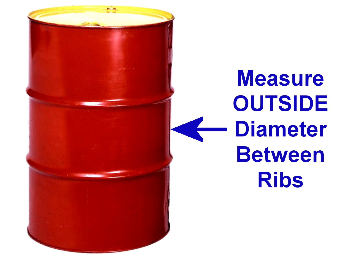 Measure drum for correct size Diameter Adapter