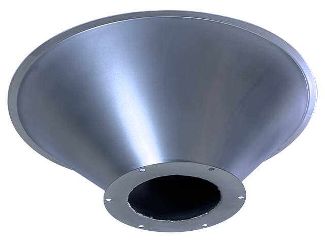 Stainless Steel Drum Cone with bead blast finish