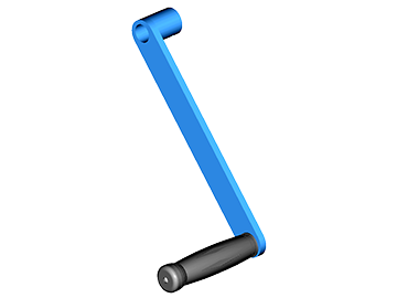 Hand Crank to turn drum