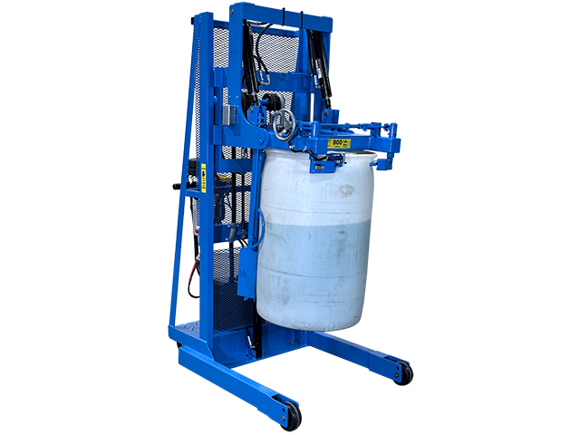 Lift a RIMMED 55-gallon (210 liter) plastic drum