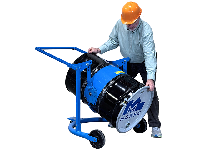 Grasp drum to turn by hand