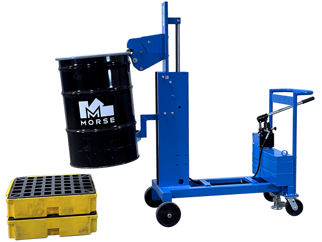 Lift, move and palletize a RIMMED steel, plastic or fiber drum