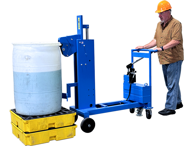 Place drum onto pallet up to 19" (483 mm) high