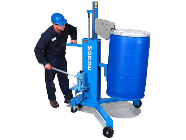 Lift, move and palletize a RIMMED plastic drum