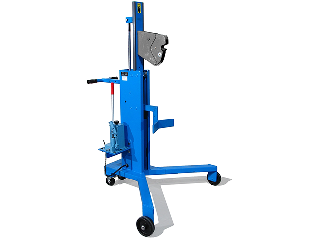Drum mover and palletizer with spark resistant parts